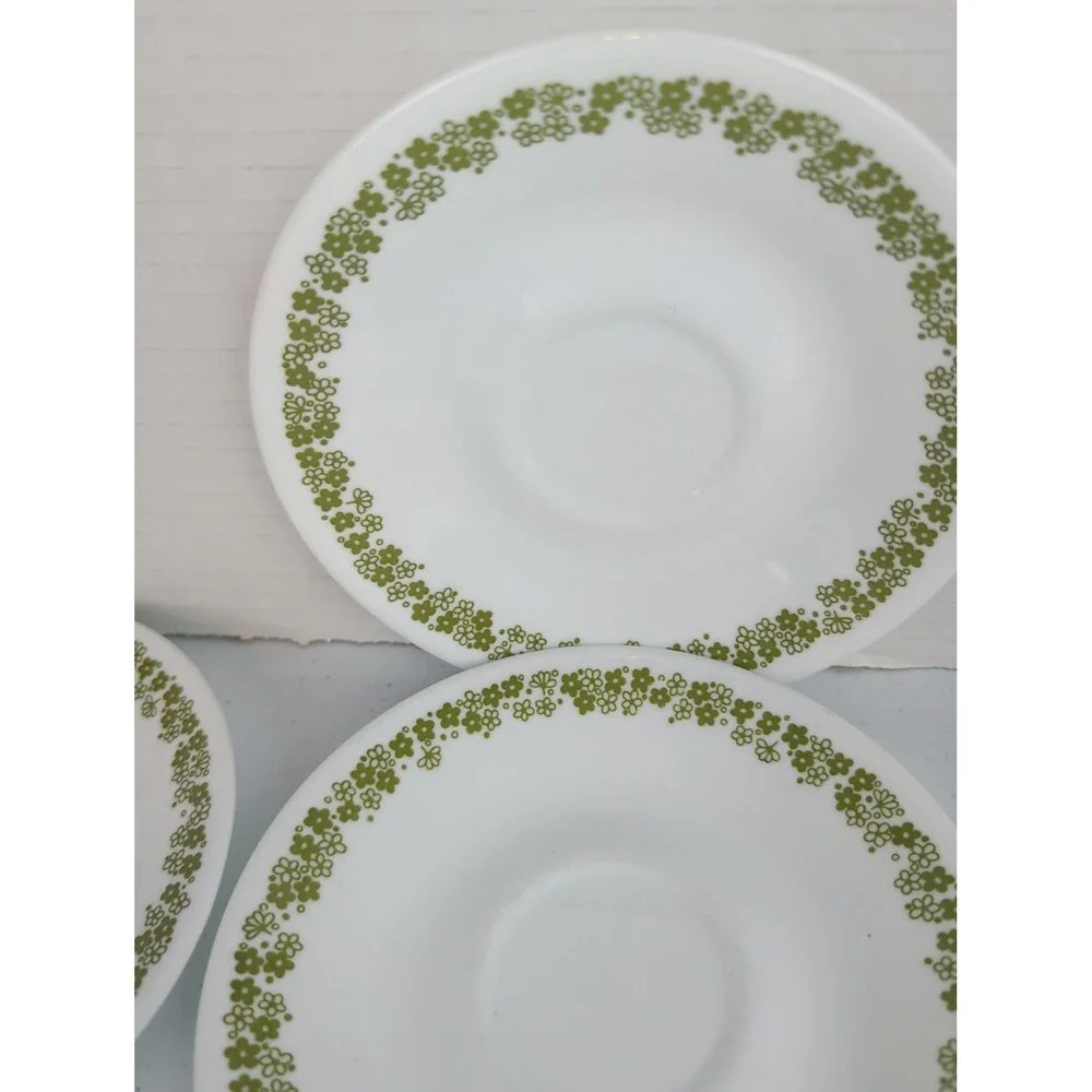 Corelle Crazy Daisy Spring Blossom 6.25” Saucers - Set Of 13 Vintage